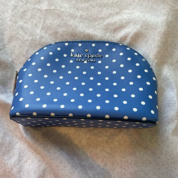 kate spade tea garden dot dome cosmetic pouch - Picture 2 of 7
